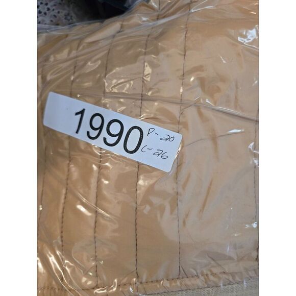 Reversible Womens Puffer Coat L Snobbish Collection Beige Cream cottagecore boho - Picture 8 of 8